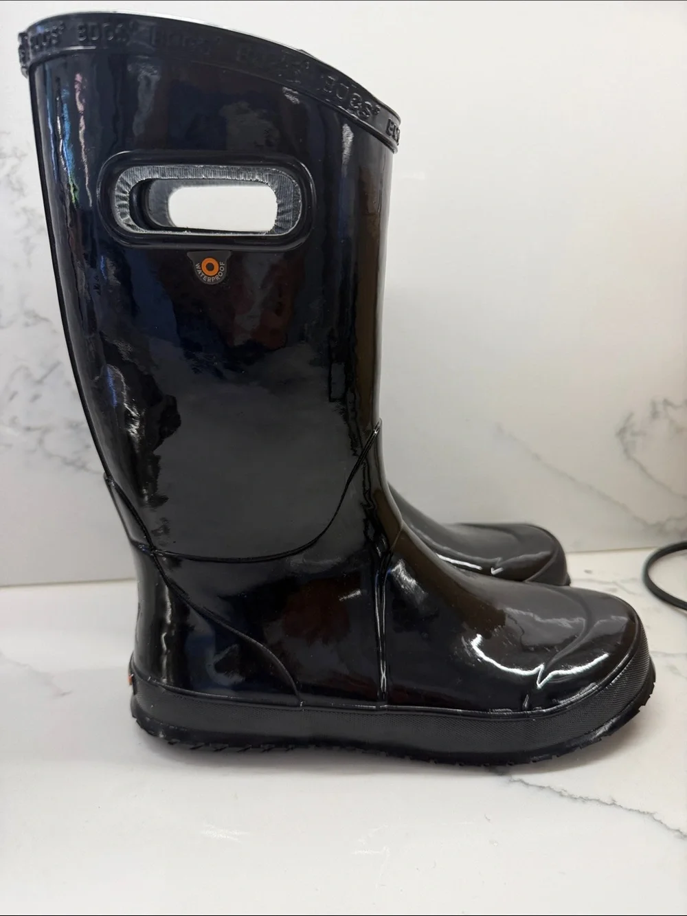 Bogs women Glossy Black Tall Rain Boots